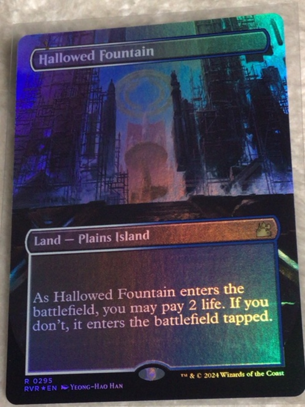 Wizards of the Coast Hallowed Fountain Foil Land Card